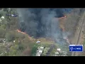 Large brush fires in Rockland County