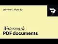 How to Watermark PDF Like a Pro