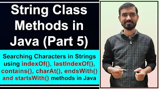 Searching Characters in Strings Hindi String Methods In Java by Deepak