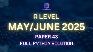 Paper 43 2025 Python Q3 A Level Computer Science 9618