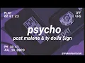 psycho sped up - post malone ty dolla ign