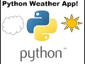 Beginners Real Time Python Weather App - BOM weather data get requests and JSON