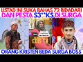 Download Lagu USTAD SUKA BAHAS PESTA S3**kS DI SURGA DAN 72 BIDADARI🤣🤣 #reactiontiktok