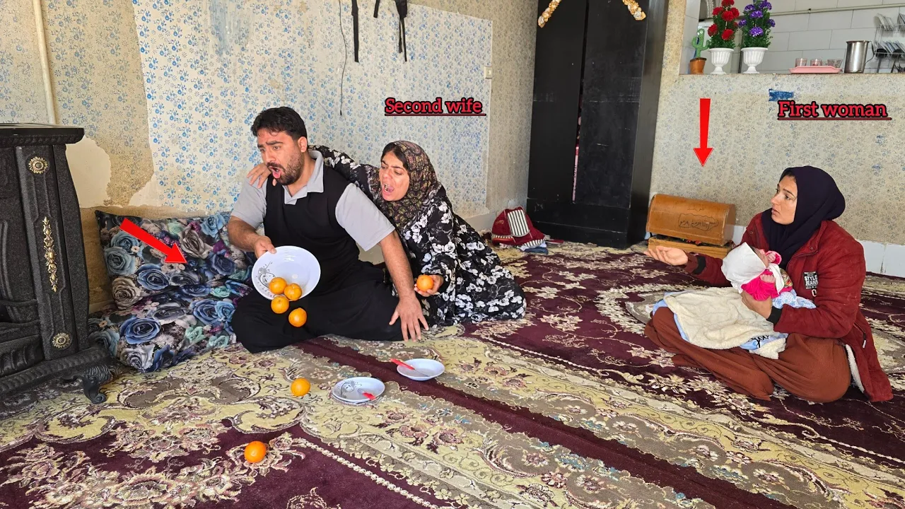 husband's anger at his second lady, who, out of jealousy of his first lady, wants to get closer him.