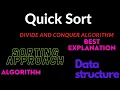 7 Sorting Quick Sort Algorithm Quick sort in data structure Divide and conquer algorithm