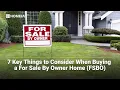 7 Key Things to Consider When Buying a For Sale By Owner Home FSBO HOMEiA com