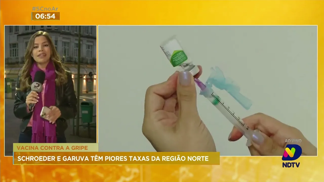 Segue baixo o índice de vacinação nas cidades do Norte catarinense