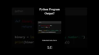 Python Basic Series Part 16 - Convert Binary to Decimal