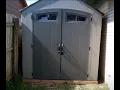 lowes craftsman 7X7 resin storage shed