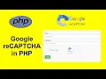 Login form with Google reCAPTCHA in PHP