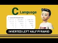 Write a C program to print Inverted Left Half Pyramid Pattern Tech journey with khushi