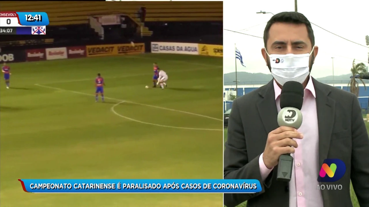 Campeonato Catarinense é paralisado após casos de coronavírus