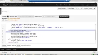Web development using web2py and python part 25