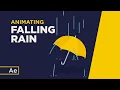 How To Animate Falling Rain With Strokes - After Effects Tutorial