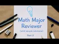 EXAM REVIEWER Math Major Part 2 with solutions