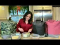 LocknLock Insulated Tote w 3-pc Storage Set 1 Divider on QVC