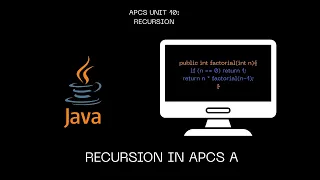 AP Computer Science Recursion in 2 Minutes