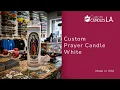 White Prayer Candle Custom Candles LA