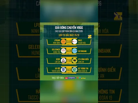 🔴LỊCH THI ĐẤU CHUNG KẾT NỘI DUNG NỮ - GIẢI BÓNG CHUYỀN VĐQG 2026 TRÊN VTVprime