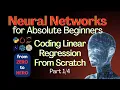 06 Coding Linear Regression From Scratch Step-by-Step Dataset Reading Scatter Plots