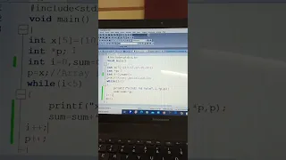 25 1 C Program - Sum of array elements using pointers