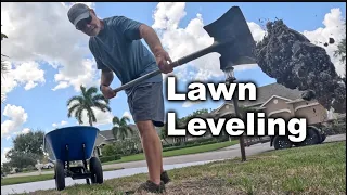 Pastor's House Project Part 2 - Spot Leveling and Patching St Augustine Grass Plugs