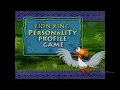 Lagu Lion King - 2-Disc Special Edition Set Top Games - Lion King Personality Profile (READ DESCRIPTION)