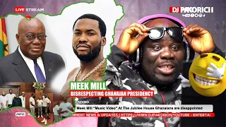 meek mill disrespecting ghanaian presidency by shooting a music video at government house