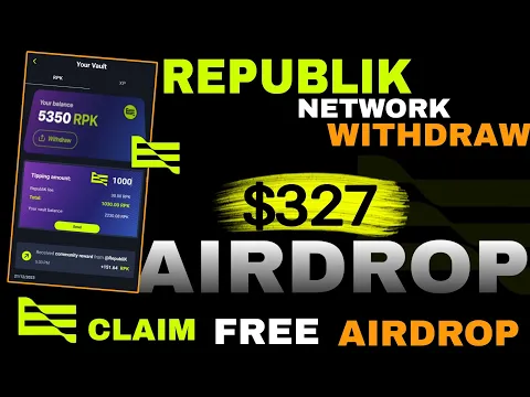 Download MP3 Republik Airdrop Withdrawal | Republik Coin Airdrop New Update | Republik Network Airdrop | Avive