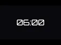 6 Minute Timer Clean Digital Countdown 1080p