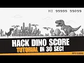 Hack Google Chrome Dino Game For Unlimited Score in 30 Seconds 2025 Guide