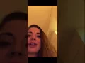 Ashley Ortega reaction to DDG Givenchy and Hood Santa Live on YouTube