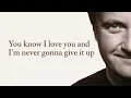 Download Lagu Phil Collins - Can't Turn Back the Years (Lyric Video)
