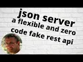 json server a flexible and zero code fake rest api Used in react sample