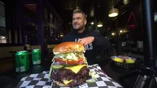 NO ONE HAS EVER FINISHED THIS GIANT AMERICAN SMASH BURGER CHALLENGE Joel Hansen