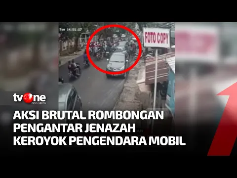 Arogan! Pengantar Jenazah Lakukan Aksi Brutal Pada Pengendara Mobil di Makassar