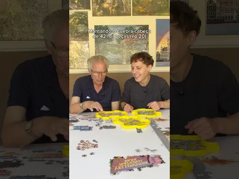 Ele vende meu quebra-cabeça, mas não monta uma peça kkkkk 🗣️ #quebracabeça #puzzle #família #neto