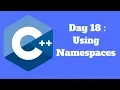 Learn C in 21 Days Day 18 Namespaces