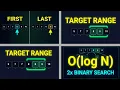 Find First and Last Position - LeetCode 34 Two Binary Searches