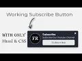 YouTube Subscribe Button With Only CSS Making Subscribe Button of YouTube For Website Pure CSS