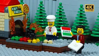 LEGO Pizza Shop FIRE! 🚨 Rookie Chef Fails HARD!