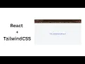How to Create a React Project Using Tailwind CSS in 8 minutes React Tailwind Beginner Tutorial