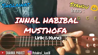 Download INNAL HABIBAL MUSTOFA | lirik \u0026 kunci Cover Ukulele by SHAHRUL PROJECT MP3