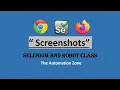 Screenshots using Selenium and Robot Class Selenium 4
