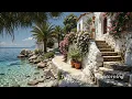 Download Lagu Coastal Walkway \u0026 Tranquil Jazz In Morning • Piano Jazz With Blooming Wall For Working, Reading