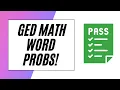 Common GED Math Word Problems