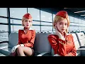 Download Lagu AI Girls Model Lookbook PART 17: Beautiful Flight Attendants in Stunning Uniforms #fashion