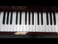 B flat minor scale - natural