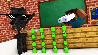 bottle flip challenge and stupid jokes in minecraft