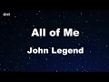 Download Lagu All of Me - John Legend Karaoke 【With Guide Melody】 Instrumental
